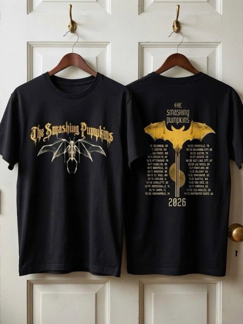 Vintage Black Short-Sleeve The Smashing Pumpkins Tour 2026 Tee